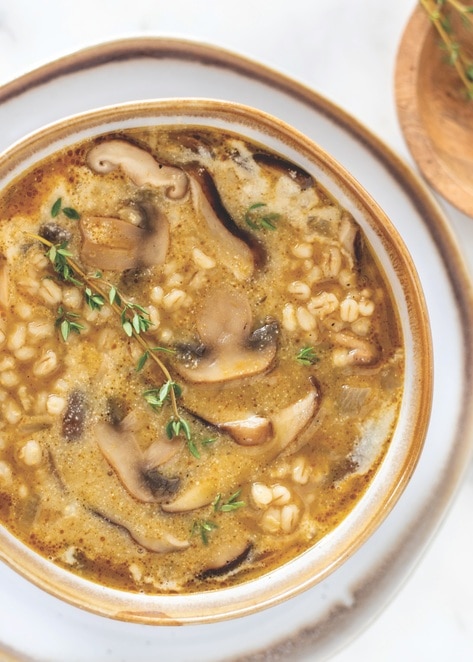 Vegan Miso Mushroom &amp; Barley Stew&nbsp;