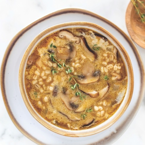 Vegan Miso Mushroom and Barley Stew
