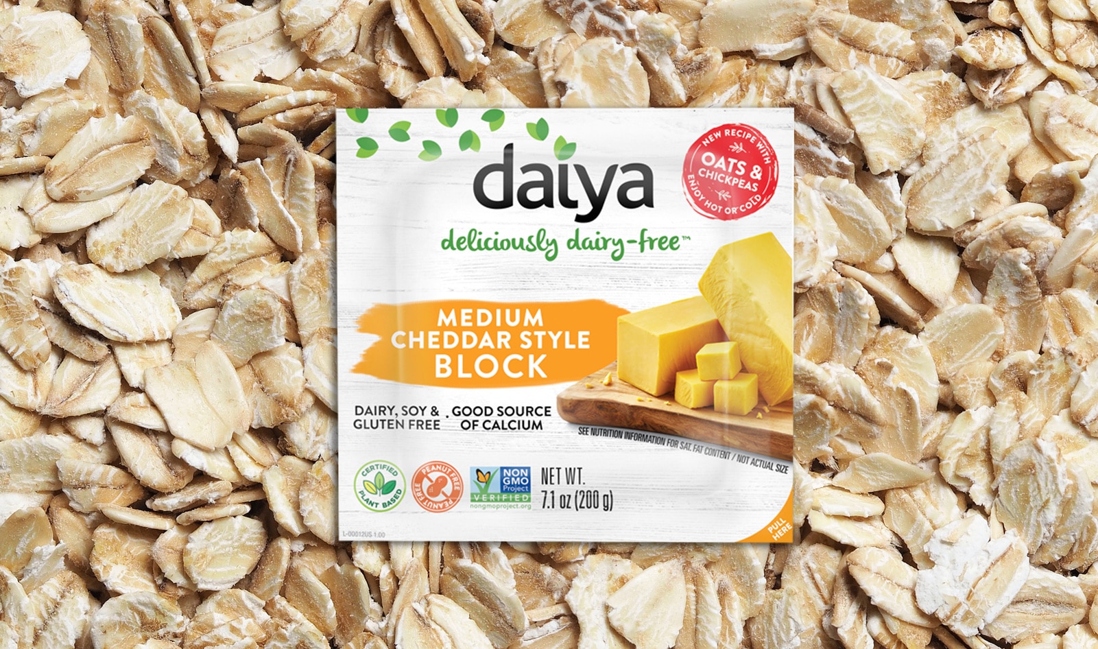 Daiya Improves Vegan Cheese Blocks with Oats and Chickpeas
