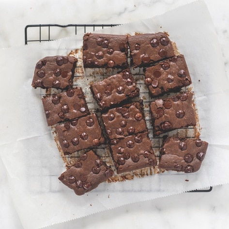 Vegan Sweet Potato &amp; Tahini Chocolate Chip Brownies