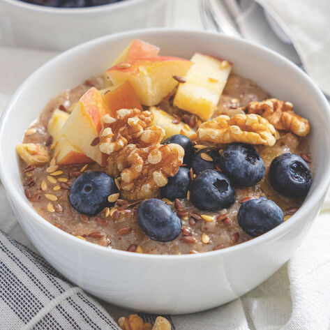 Vegan Slow Cooker Apple Pie Coconut Oatmeal 