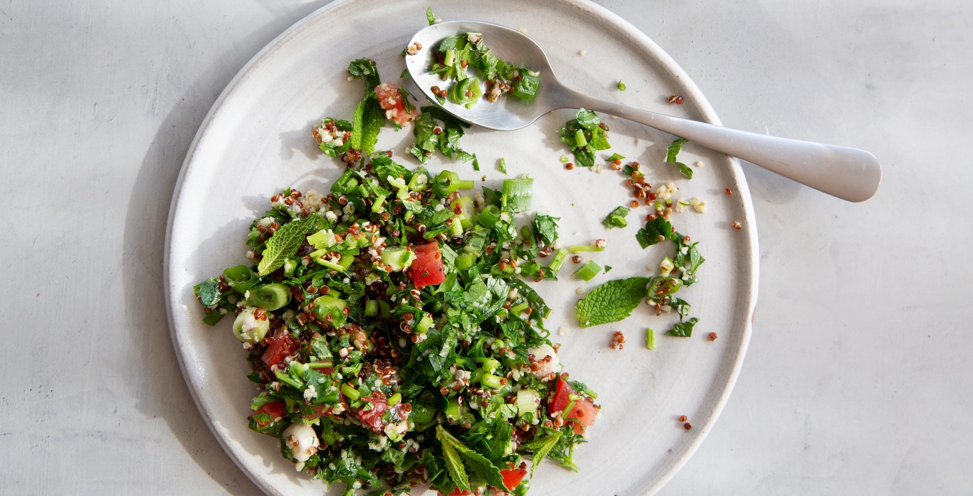 High-Protein Quinoa Hemp Tabbouleh