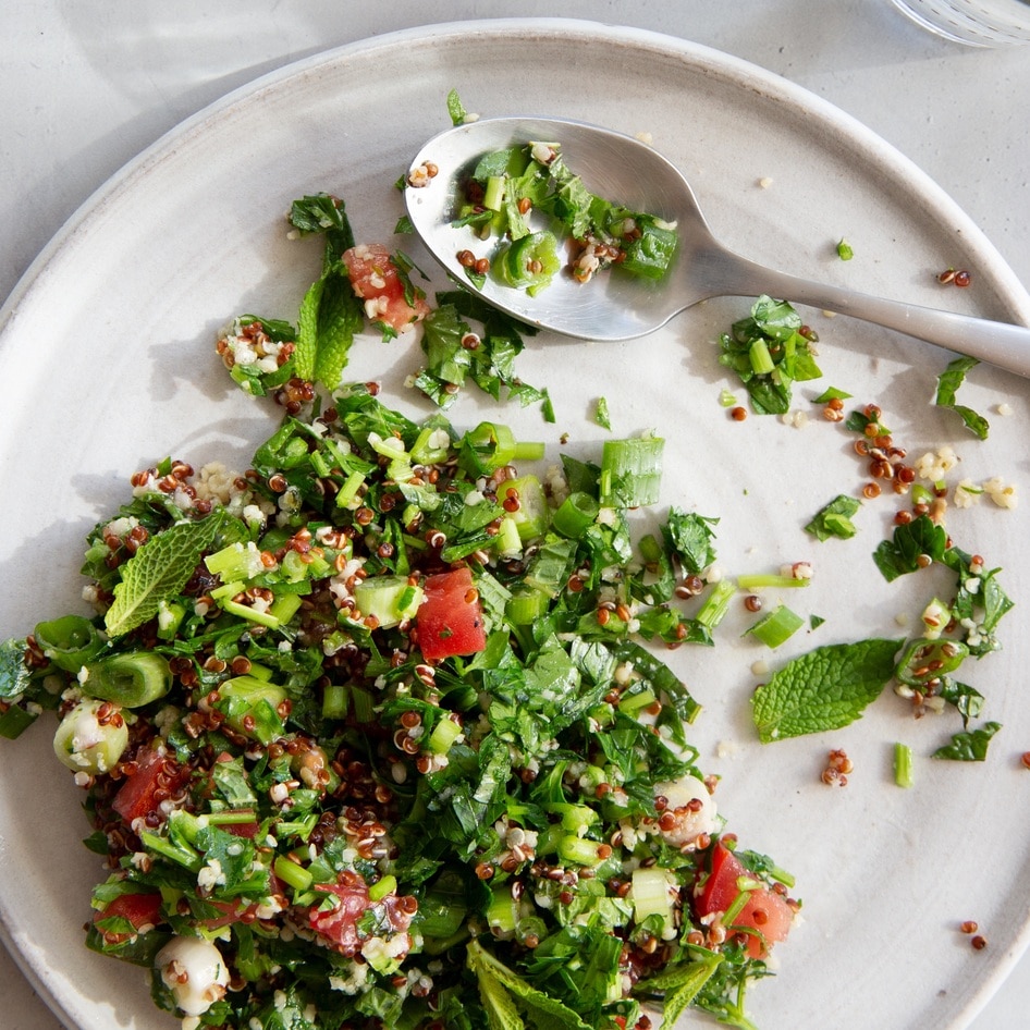 High-Protein Vegan Quinoa Hemp Tabbouleh&nbsp;