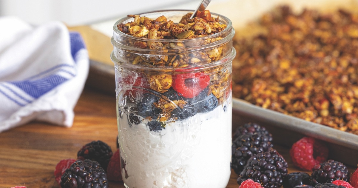 Nutty Vegan Cinnamon Walnut-Pecan Granola - Vimarsana News