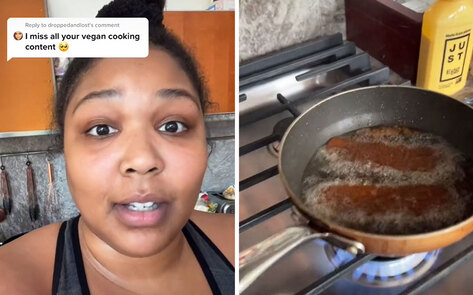 Lizzo Promises TikTok Fans Fresh Vegan Cooking Content in 2022