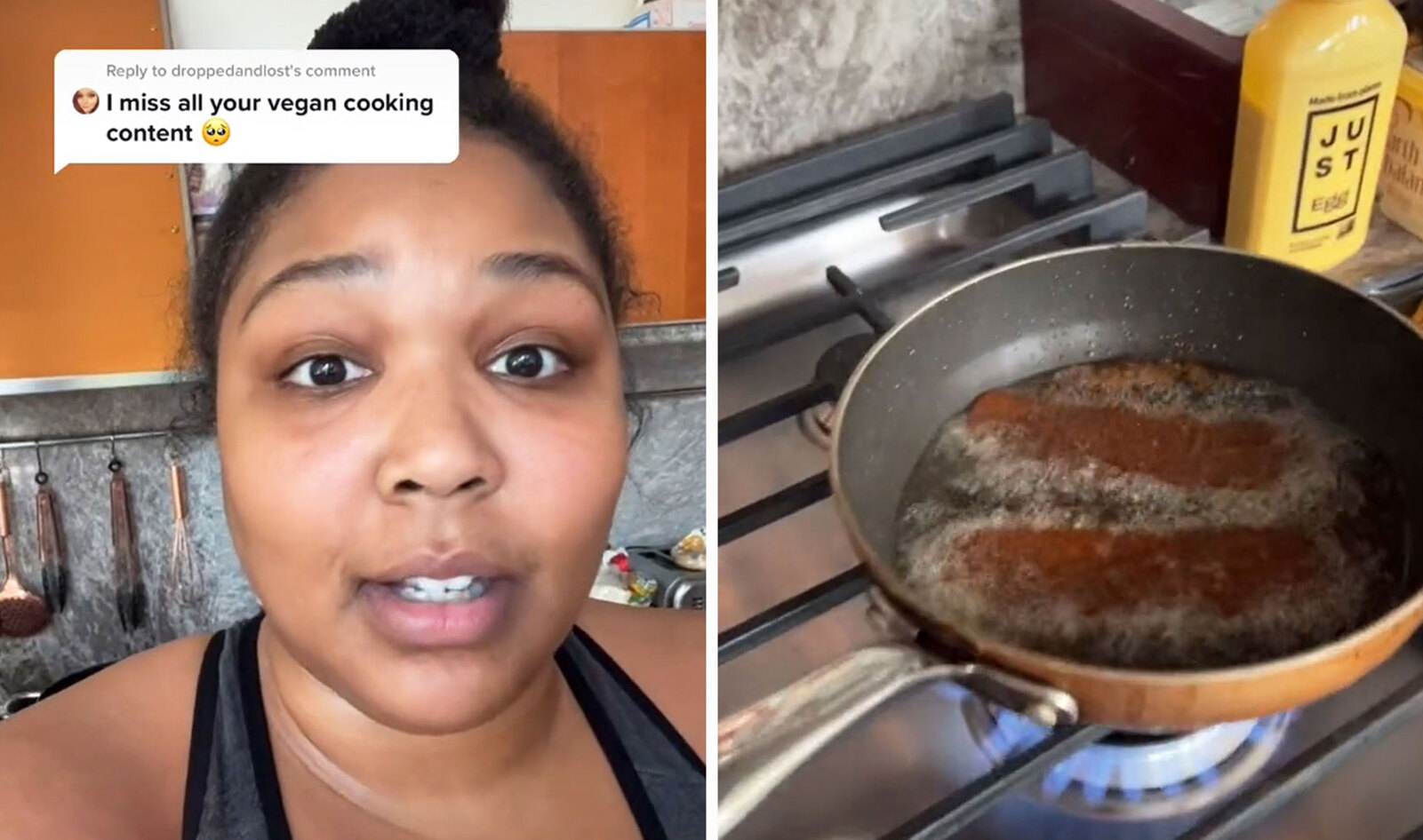 Lizzo Promises TikTok Fans Fresh Vegan Cooking Content in 2022