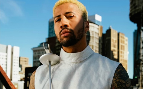 World Champion Fencer Miles Chamley-Watson Dares Everyone to Eat Vegan Chicken