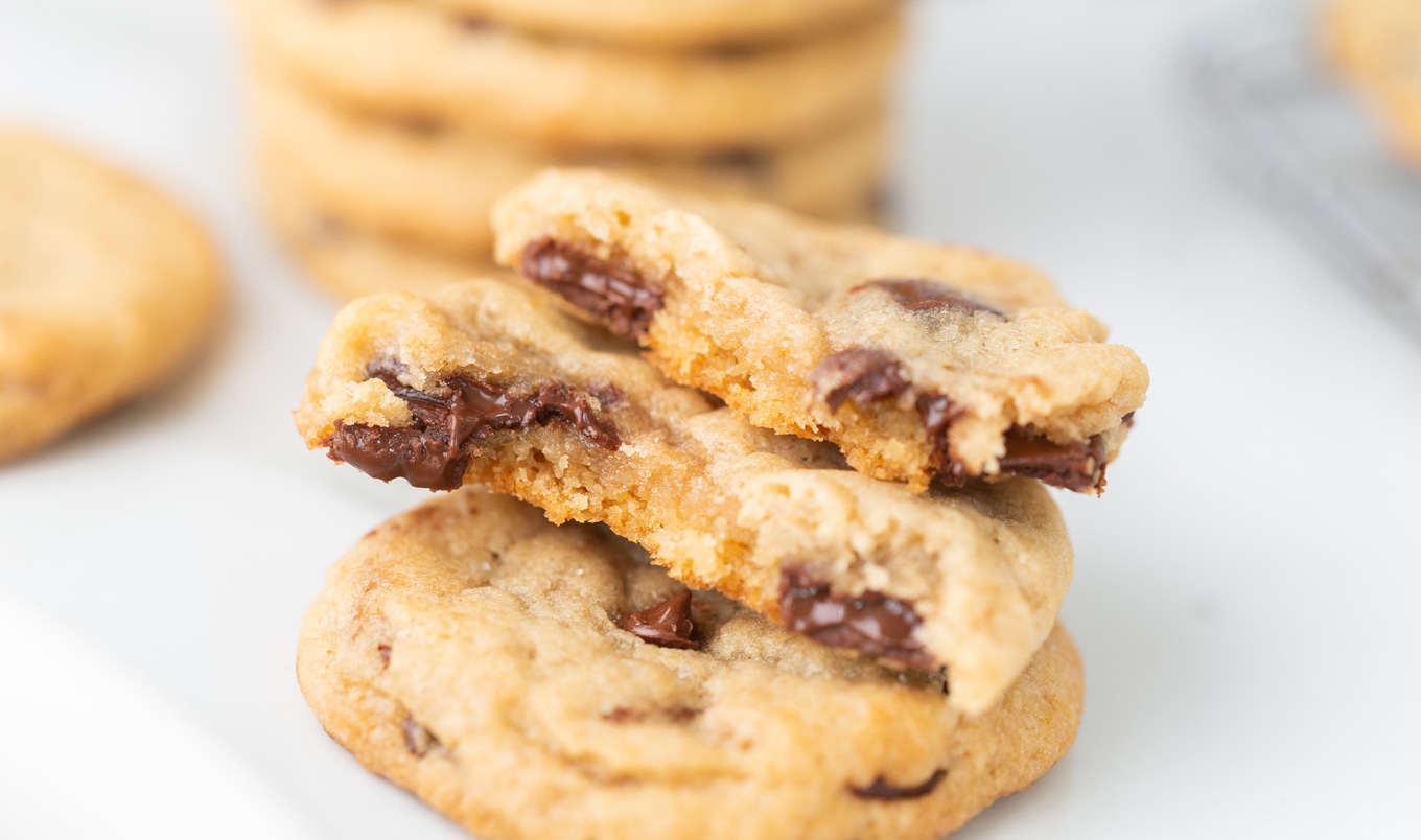 Vegan Brown Butter Bourbon Salted Chocolate Chip Cookies