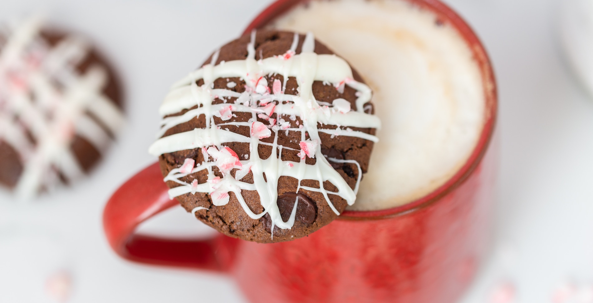 Vegan Peppermint Mocha Crunch Chocolate Chip Cookies