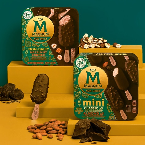 Magnum Expands Vegan Ice Cream Line with New Hazelnut Flavor and Mini Snack Bars