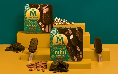 Magnum Expands Vegan Ice Cream Line with New Hazelnut Flavor and Mini Snack Bars