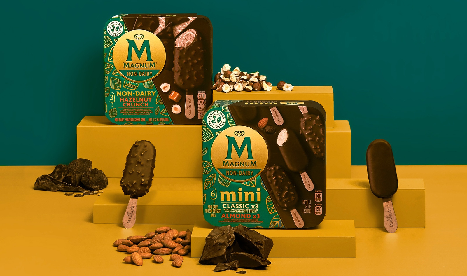 Magnum Expands Vegan Ice Cream Line with New Hazelnut Flavor and Mini Snack Bars