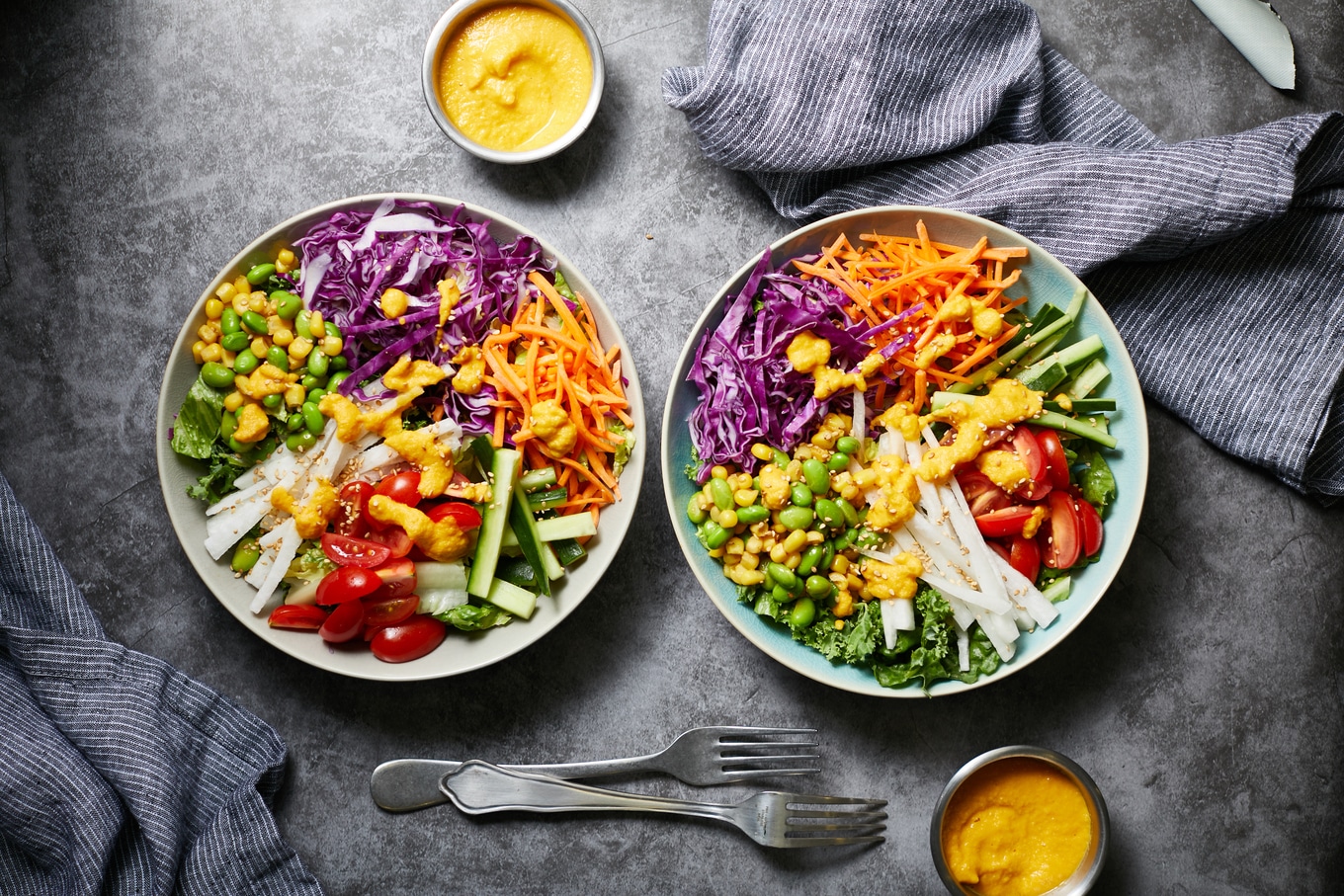 Vegetables, rainbow, salad