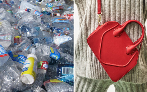 This New Fully Recycled Vegan Leather Handbag Is Made From 11 Plastic Bottles