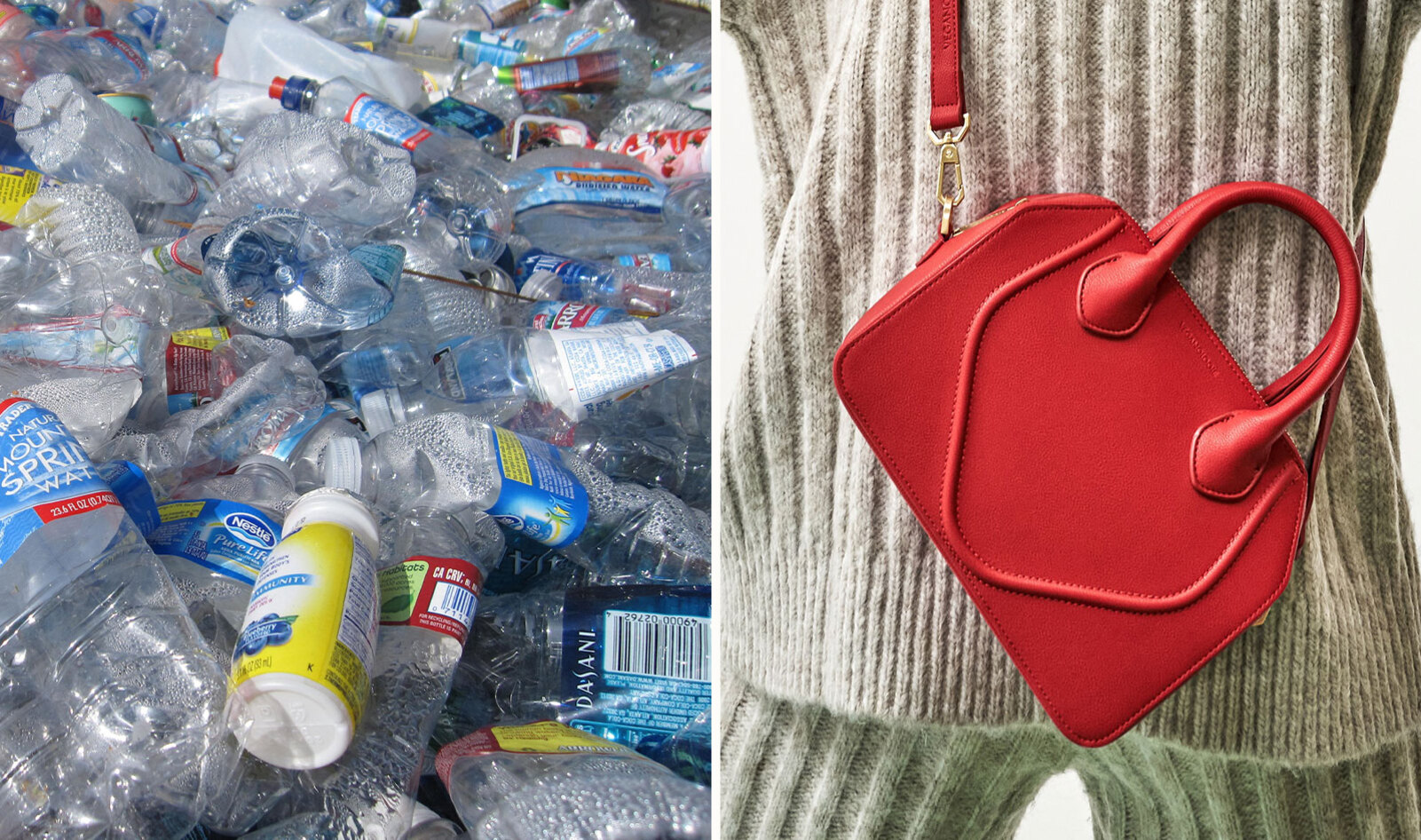 This New Fully Recycled Vegan Leather Handbag Is Made From 11 Plastic Bottles