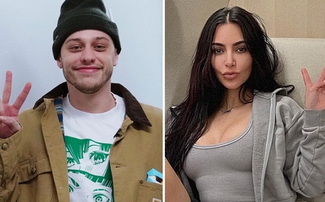 Kim Kardashian and Pete Davidson Get Matching Vegan Silk Robes for Valentine's Day