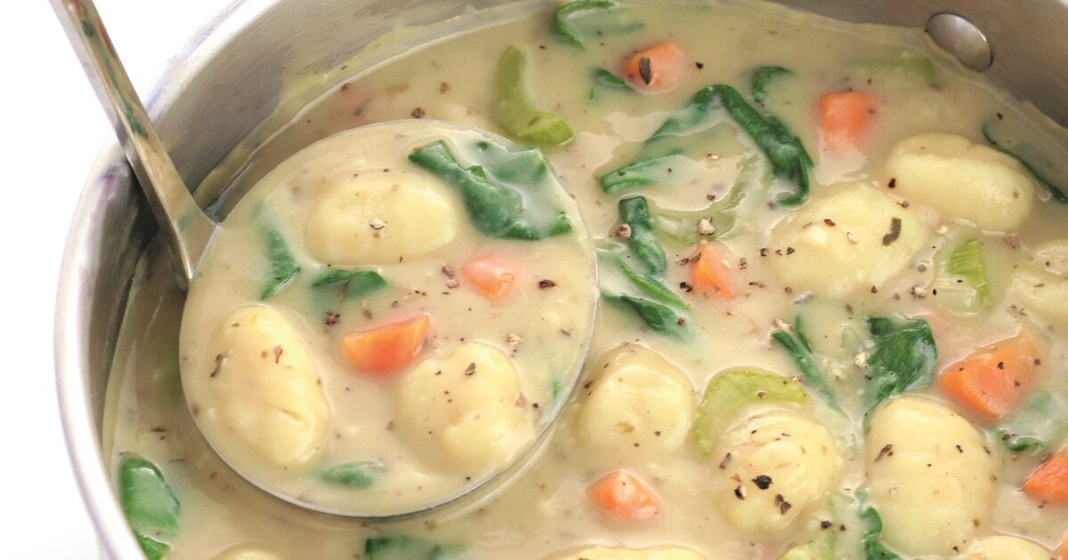 Creamy Vegan Italian Gnocchi Soup | VegNews