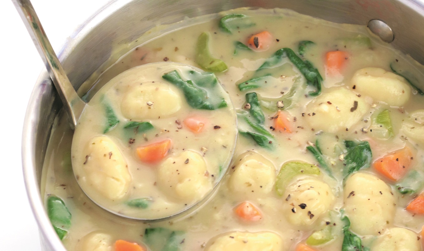 Vegan Creamy Italian Gnocchi Soup