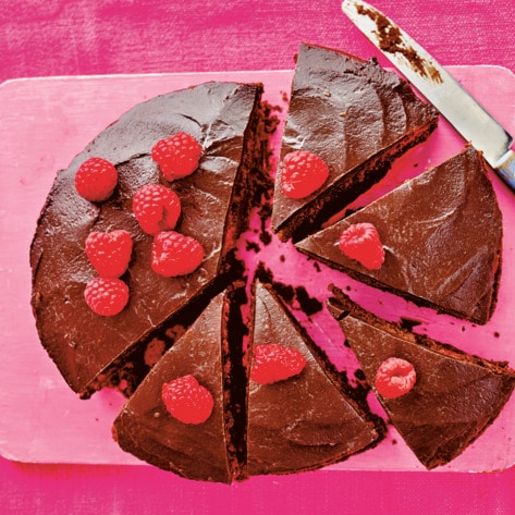 Decadent Double-Chocolate Vegan 'Love' Cake With Raspberry Filling