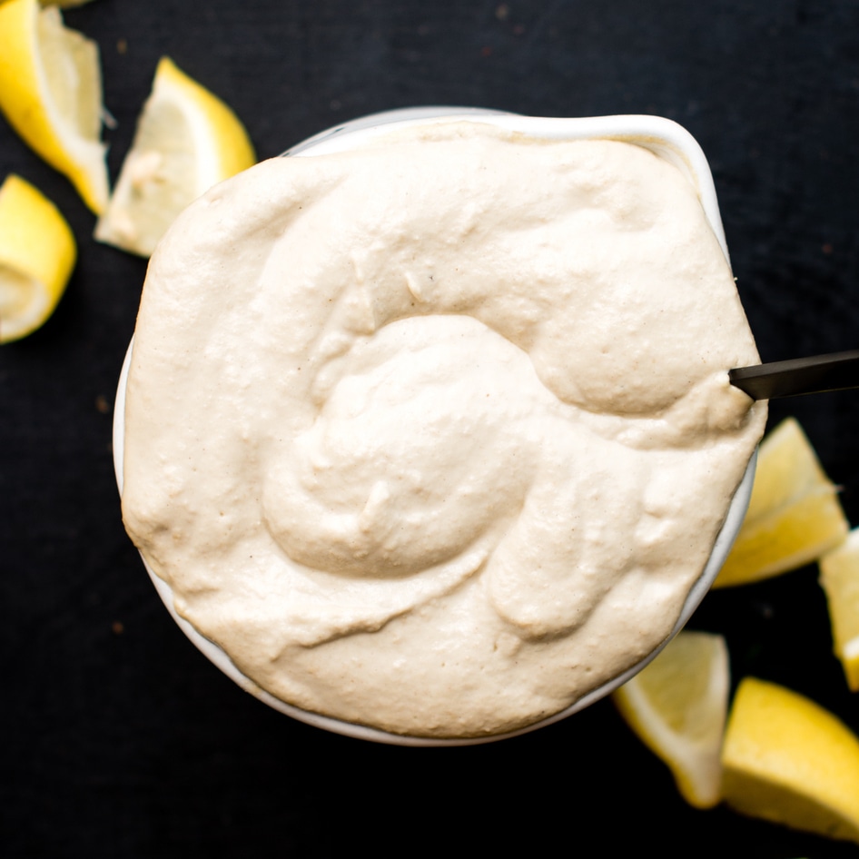 Creamy Vegan Tahini Alfredo Dip