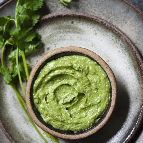 Vegan Creamy Avocado Indian Chutney