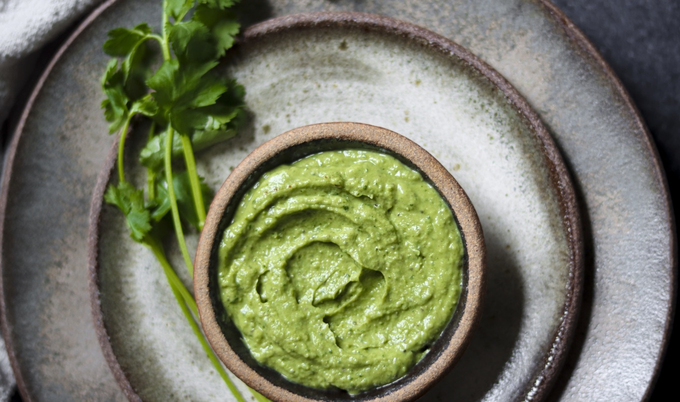 Vegan Creamy Avocado Indian Chutney