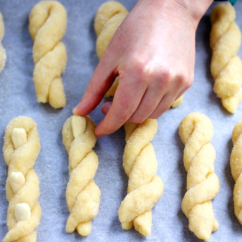 Buttery Sweet Vegan Italian Almond Twist Biscuits 