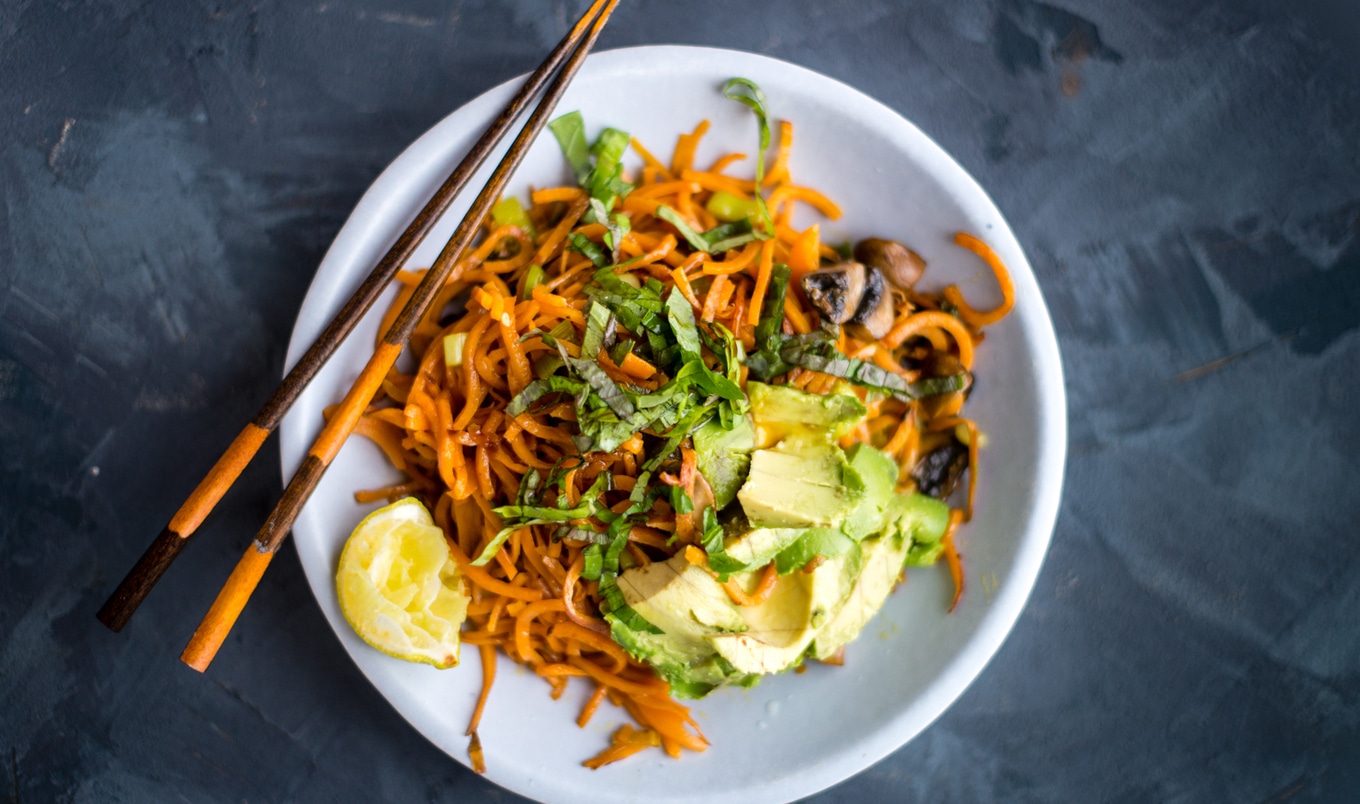 Quick Vegan Thai-Inspired Sweet Potato Noodles