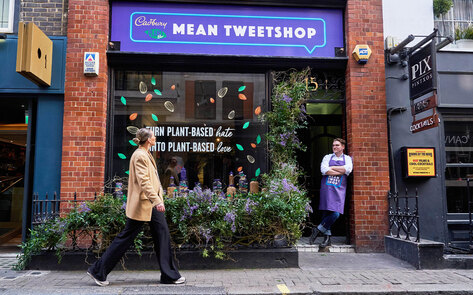 Cadbury's New Vegan Chocolate Shop Tells Haters to "Eat Their Words"