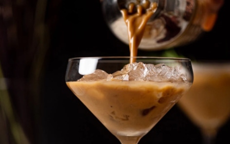 Creamy Vegan Espresso Martini Mocktail