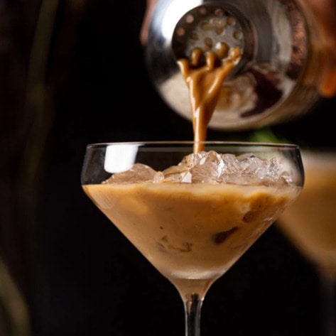 Creamy Vegan Espresso Martini Mocktail