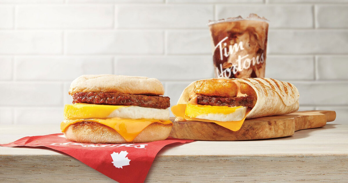 Tim Hortons is now testing out plant-based eggs