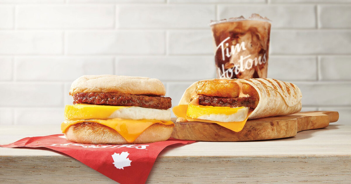 Tim Hortons puts burgers on the menu for the first time, but they