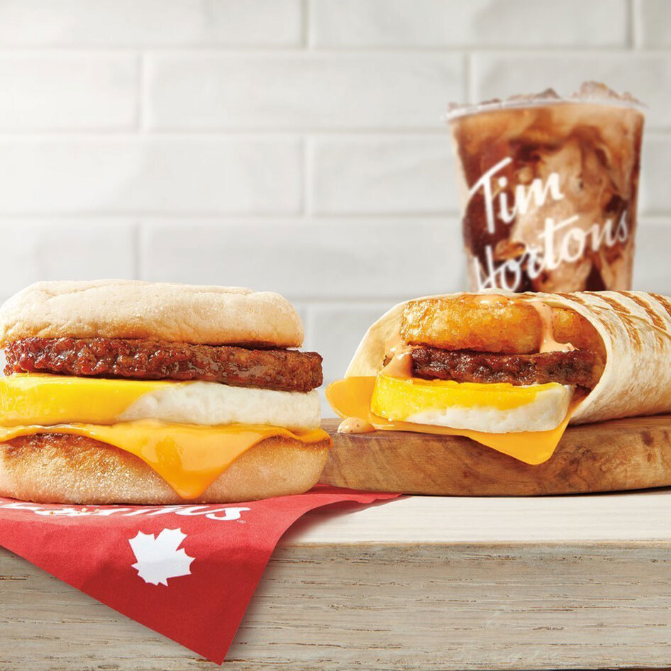 Tim Hortons Brings Back Plant-Based Meat Options With Impossible Sausage
