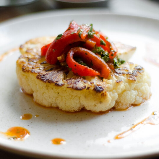 Cauliflower Steaks With Chimichurri Sauce