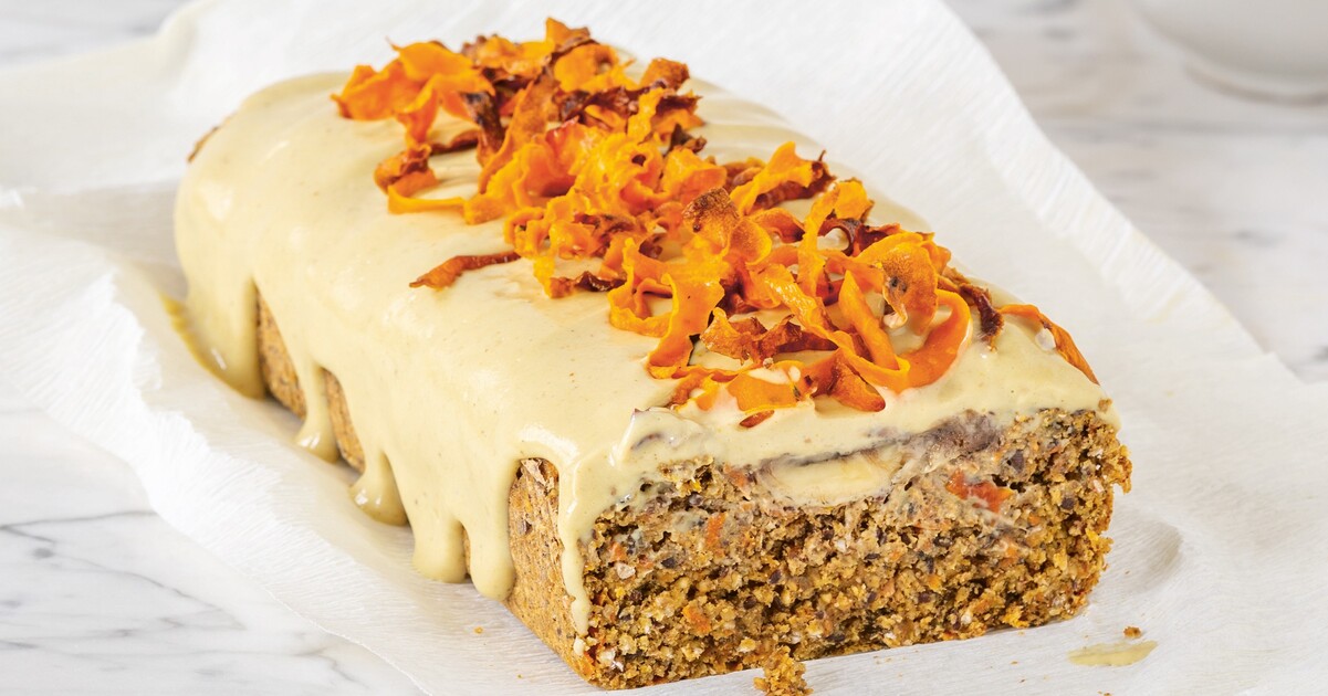 Gluten-Free Carrot Banana Bread With Golden Turmeric Cream | VegNews