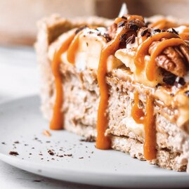 Vegan and Gluten-Free Caramelly Banoffee Pie