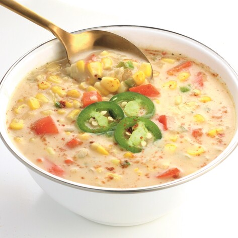 Easy Vegan Sweet and Spicy Corn Soup