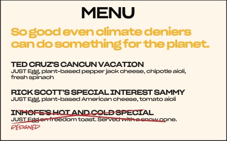 JUST Egg Earth Day Menu