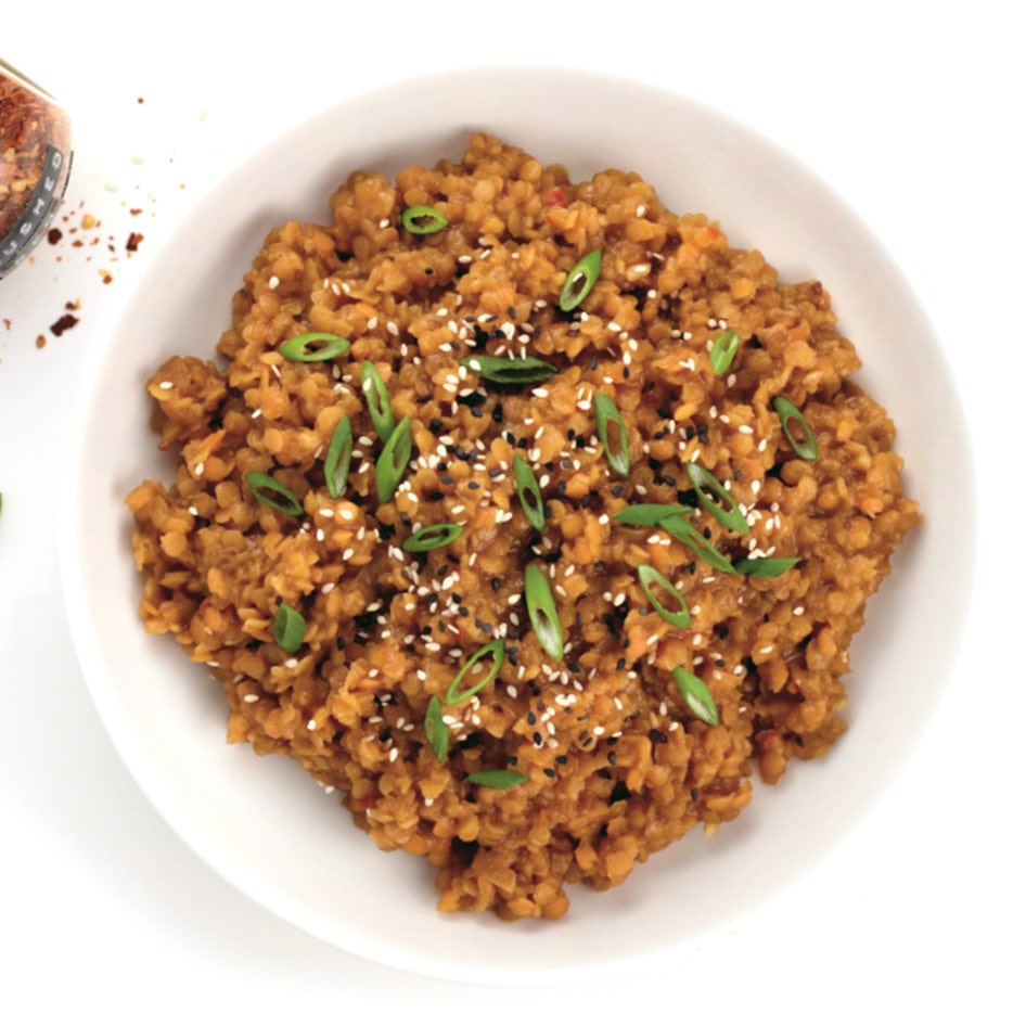 Sweet Vegan Korean-Inspired Lentils