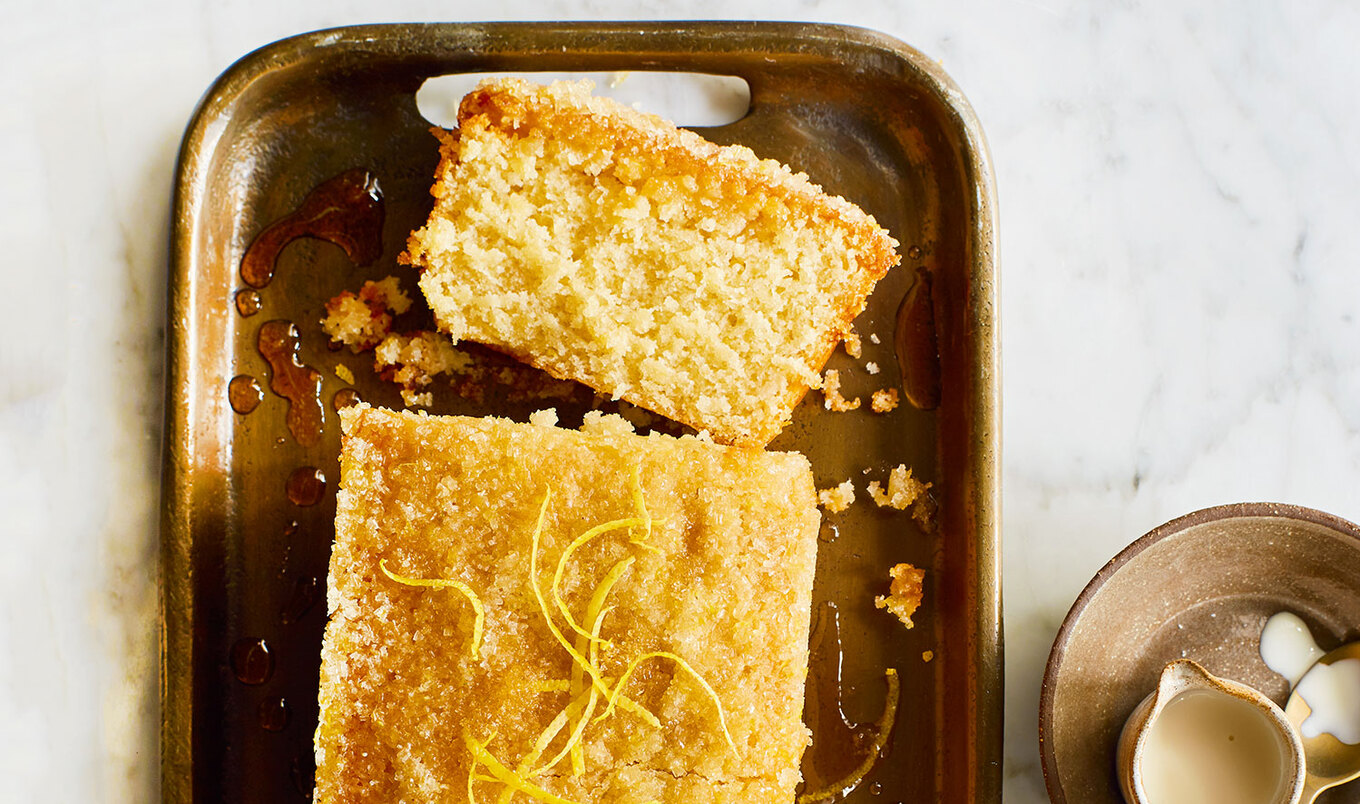 Vegan Lemon Drizzle Pound Cake