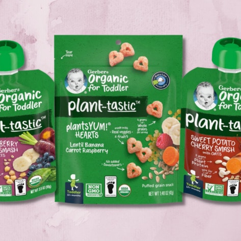 Gerber's New Baby Food Line Is All About Plant Protein 