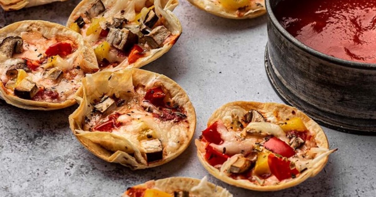 Cheesy Vegan Mini Pizza Cups | VegNews