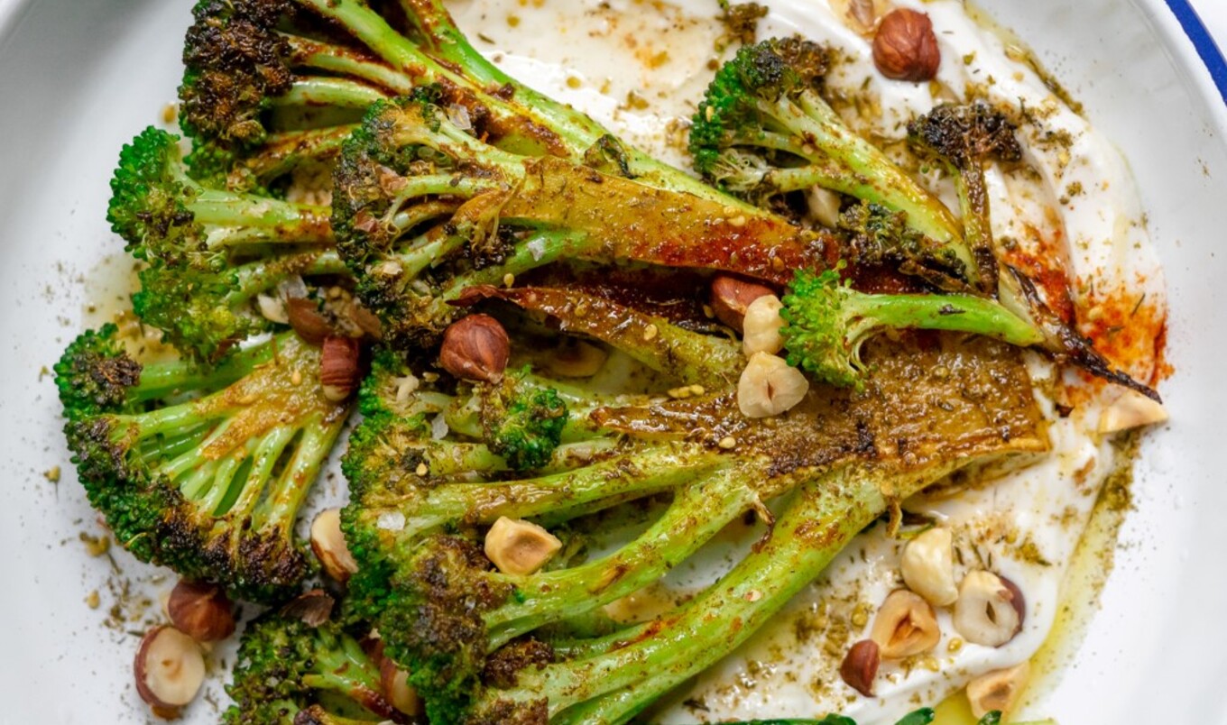 Vegan Za'atar-Seared Broccoli Steaks