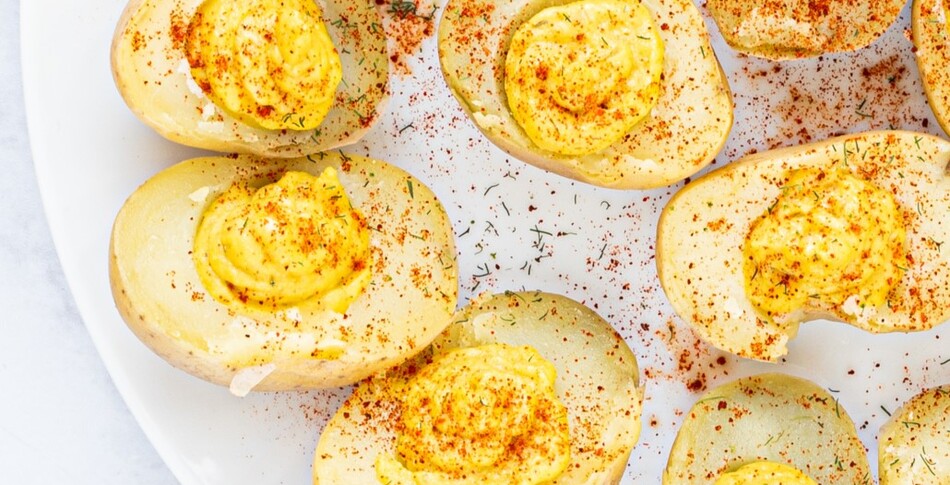 Vegan Deviled Egg Potatoes