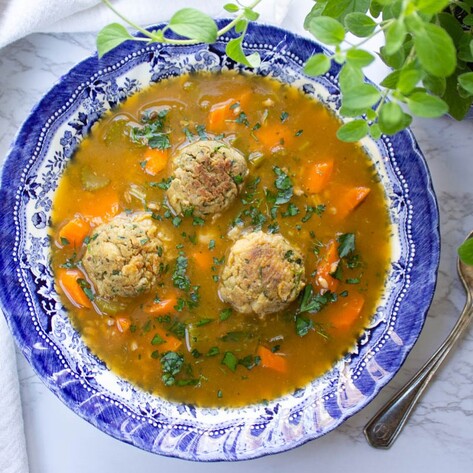 Vegan Italian Meatball Wedding Soup