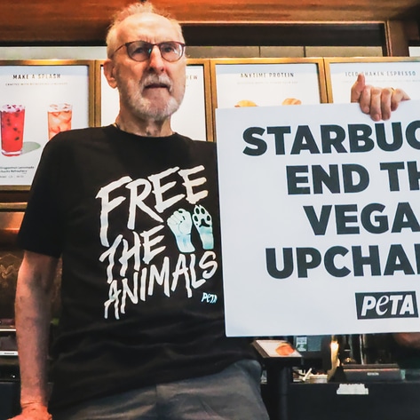 James Cromwell Joins Celebrities in Protest of Starbucks’ Vegan Milk Upcharge