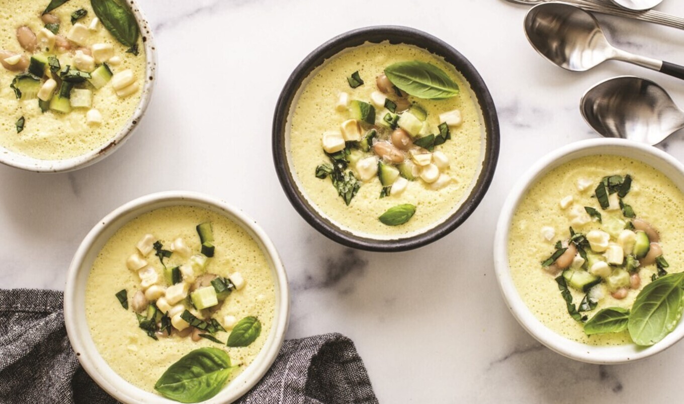 Sweet Corn and Yellow Pepper Summer Gazpacho