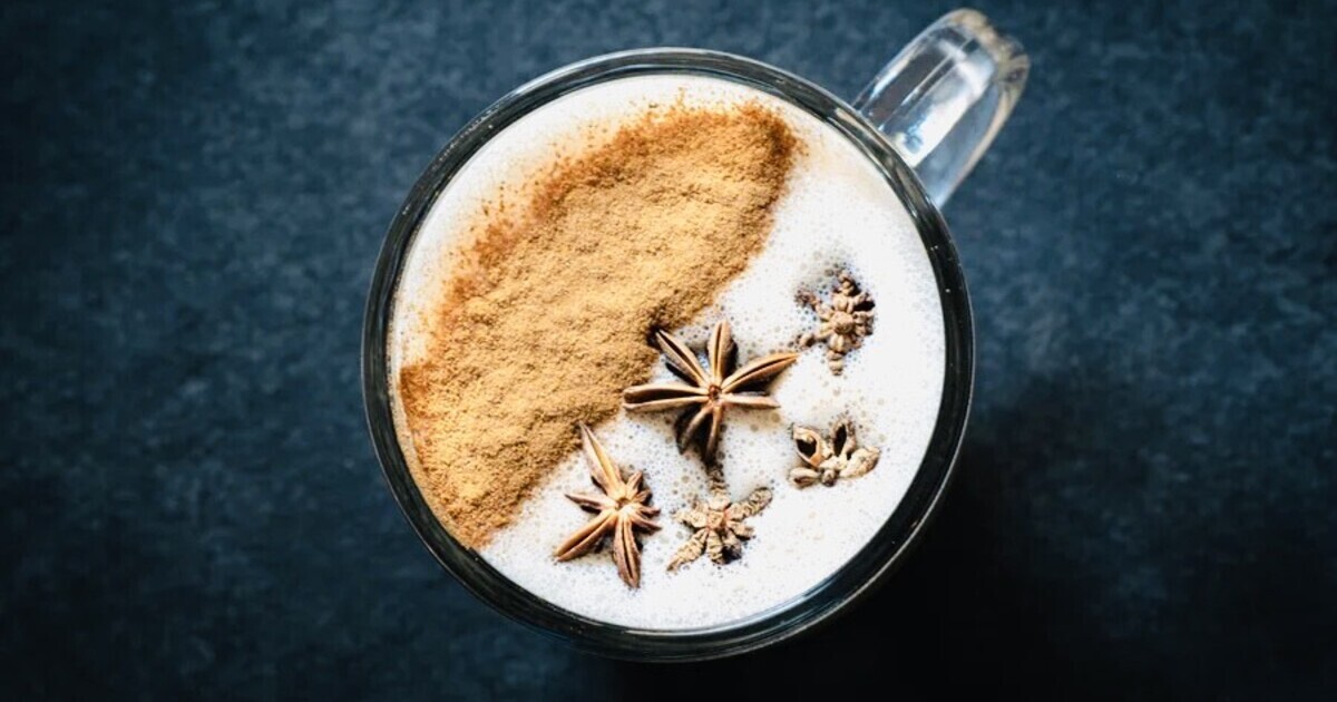 Cardamom Rose Chai Coconut Latte | VegNews