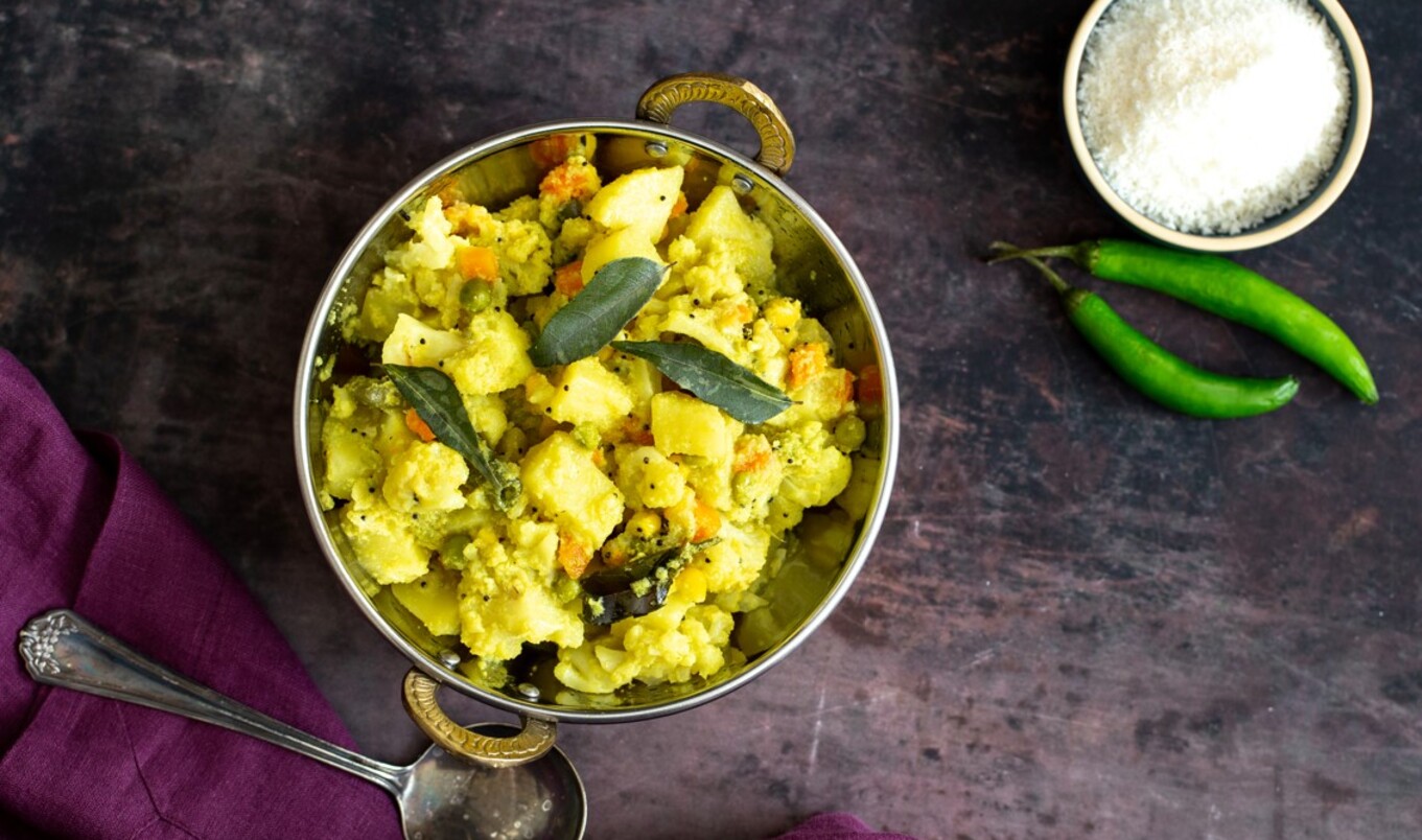 Vegan South Indian Instant Pot Vegetable Coconut Curry
